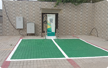 Empty EV parking bay
