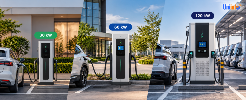 30 kW vs 60 kW vs 120 kW EV Charger: Which One Does Your Site Actually Need?