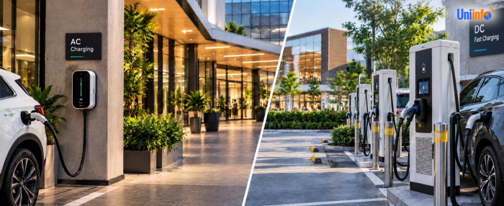 AC vs DC EV Charging for Hotels, Malls & Offices: What Should You Install?